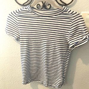 We the Free blue striped t shirt.